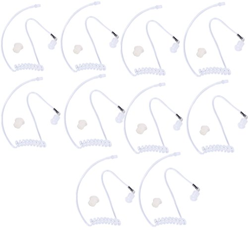lsgoodcare Lsgoodcare 10pcs Covert Acoustic Air Coil Audio Tube With Earbuds