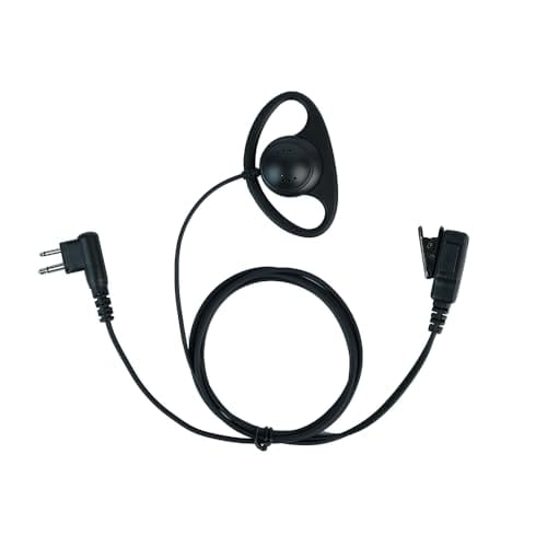 klykon Klykon Ear Pieces For Motorola Radios 2 Pin D Shape Police Earpiece Headset With Mic Pt 2 PINDSHAPE
