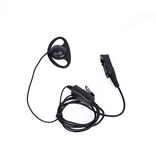 klykon Klykon XPR3300e Earpiece D Shape Earpiece Headset Mic Ptt For Motorola XPR3300e XPR3500