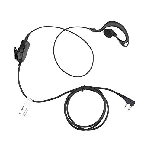 jeuyoede Jeuyoede TK2312 G Shape Single Wire Headset Surveillance Earpiece Mic 2 PIN