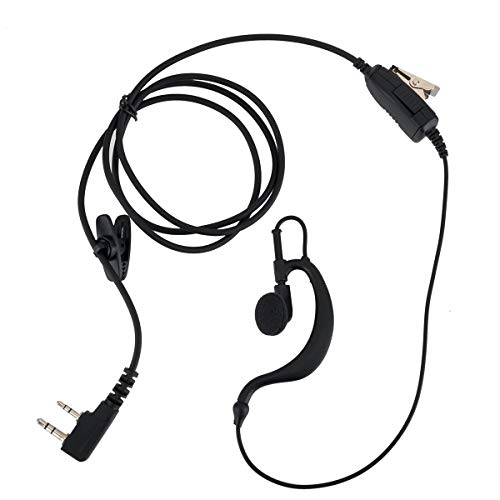 keyblu Keyblu G Shape 2 Pin Walkie Talkie Earpiece Headset 2 PIN