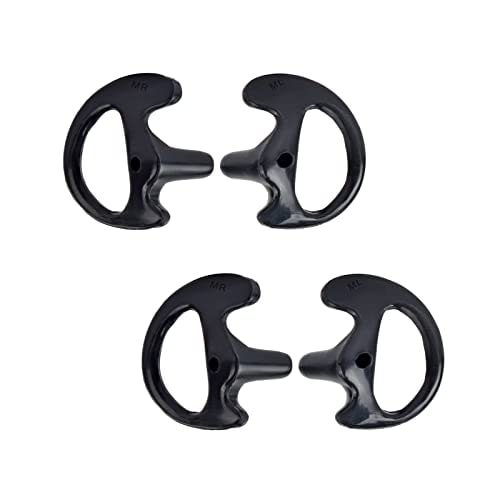 hys Hys Soft Flexible Open Ear Insert Ear Buds Medium Earmold Ear Pieces For Walkie Talk medium