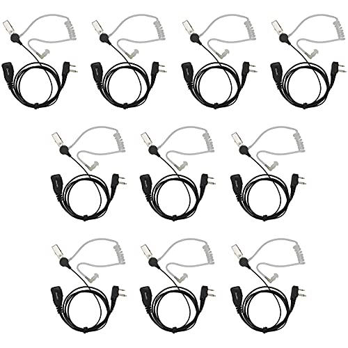 zkarabc Zkarabc GXT1000vp4 Earpiece With Mic 2 Pin Acoustic Tube Headset 2 PIN