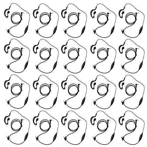 abcgoodefg Abcgoodefg 1 Pin Walkie Talkie Earpiece With Mic 1 pin 25mm
