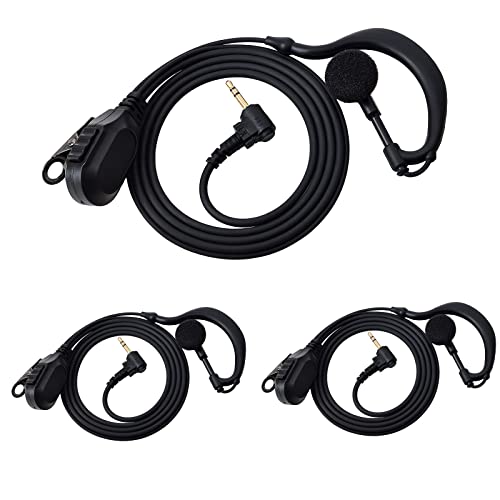 uayesok Uayesok 1 Pin G Shape Two Way Radio Earpiece 1 PIN