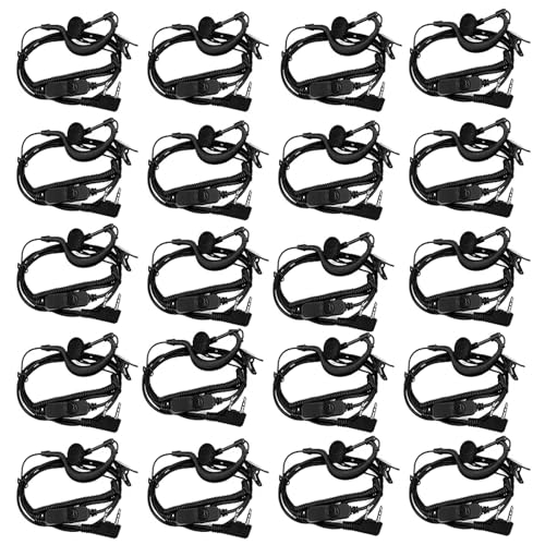 retevis Retevis Walkie Talkie Earpiece With Mic Coil Tube 20 Pack 2.5 MM
