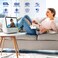 ROADOM 98 Portable DVD Player with Screen 7 HD 1024600 Digital Screen 4000 mAh Rechargeable HiFi Stereo Sound Remote Control Sync TVResume Playback DVDCDBluetoothUSBLineTimerRepeat