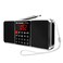 Lefon LEFON Multifunction Digital FM Radio Media Speaker MP3 Music Player Support TF Card USB Drive with LED Screen Display and Setting Timing Shutdown Function Black