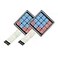 DEVMO 2PCS 4 x 4 Matrix Array 16 Key Membrane Switch Keypad Keyboard Compatible with ArduinoAVRPIC