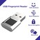 Yoidesu USB Fingerprint Reader Mini Fingerprint Scanner PC Dongle Windows Hello Fingerprint Reader for PC Laptop 360 Degree Touch Speedy Matching Biometric Portable USB Fingerprint Logger for Windows