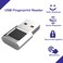 Yoidesu USB Fingerprint Reader Mini Fingerprint Scanner PC Dongle Windows Hello Fingerprint Reader for PC Laptop 360 Degree Touch Speedy Matching Biometric Portable USB Fingerprint Logger for Windows