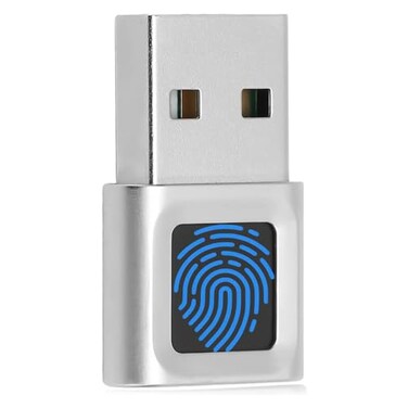 Yoidesu USB Fingerprint Reader Mini Fingerprint Scanner PC Dongle Windows Hello Fingerprint Reader for PC Laptop 360 Degree Touch Speedy Matching Biometric Portable USB Fingerprint Logger for Windows