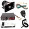 FEXON 9 Tones Police Siren 200W Wired Handheld Microphone Loudspeaker Emergency Electronic PA System Amplifier Black Plastic Square Speaker DC12V