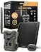 SPYPOINT FlexM Solar Bundle Cellular Trail Camera with Solar Panel Best in Hunting Accessories No WiFi Needed GPS Night Vision Motion Activated DualSim LTE IP65 WaterResistant Game Camera