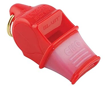 Fox 40 Sonik Blast CMG Whistle with Lanyard Red