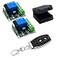 QIACHIP 433Mhz Universal Wireless Remote Control Switch DC 12V 1CH Relay Receiver Module RF Transmitter for Access ControlLights Transmitters 2 Button 2 Receiver 1CH