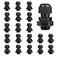 AMPELE 20 Pack 38 NPT Cable Gland Waterproof Adjustable 48mm016031inch Nylon Cable Glands Joints with Gaskets 38 20 Pack