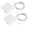 uxcell MC38 Surface Mount Wired NC Door Sensor Alarm Magnetic Reed Switch White 2pcs