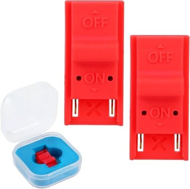 FrostVerve 2 PCS RCM Jig RCM Clip for Switch RCM Loader Jig Short Circuit Tools for Switch Recovery Mode Red