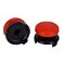 ASHATA 2Pcs Thumbstick for 3D Texture Thumb Grip Stick Joystick Thumbstick for PS 5 Controller Red