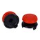 ASHATA 2Pcs Thumbstick for 3D Texture Thumb Grip Stick Joystick Thumbstick for PS 5 Controller Red