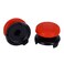 ASHATA 2Pcs Thumbstick for 3D Texture Thumb Grip Stick Joystick Thumbstick for PS 5 Controller Red