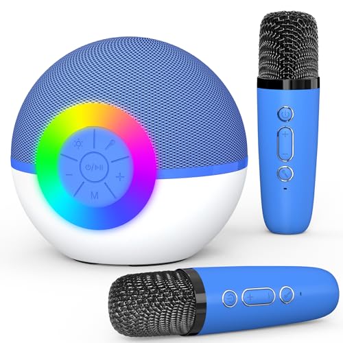 Mgaolo Mgaolo Mgaolo Mini Karaoke Machine For Kids Adultsportable Speaker With 2 Wireless Microphonesgift Toys With MP3 Player For Boys Girls 312 Year Old Birthday Family Home Party Present