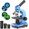 Emarth Microscope for Kids Beginners Children Student 40X 1000X Compound Microscopes with 52 pcs Educational Kits