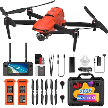 Autel Robotics EVO 2 PRO V3 1 CMOS 12Bit Image 6K HDR Video Moonlight Algorithm 20 ISO 44000 EVO II Pro V3 Rugged Bundle 40 Minutes 15KM Transmission 360 Obstacle SkyLink 20