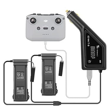 Hanatora 3 in 1 Battery Car Charger for DJI Mavic 3ClassicProCineEnterprise Drone 12V Rapid Charging Hub Accessories