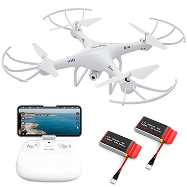 Cheerwing CW4 RC Drone with 720P HD Camera for Adults RC Quadcopter with Auto Hovering One Key Start Custom Flight