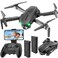SIMREX Drone With Camera for Kids Beginner Adults Foldable RC Quadcopter with Altitude Hold Optical Flow Positioning Indoor Mini Drone with One Key Start Headless Mode 3D Flip Gift for Boys Girls