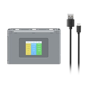 JHTC Mini 2 SE Drone Battery Charging Hubfor DJI Mini 2SE2 SE DroneCheck Battery LevelCharge Three Batteries in SequenceCharger Accessories