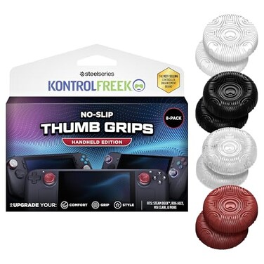 KontrolFreek Handheld Portable Gaming Console Thumb Grips Universal Edition for Steam Deck Switch 2 ROG Ally and Logitech GCloud 8Pack
