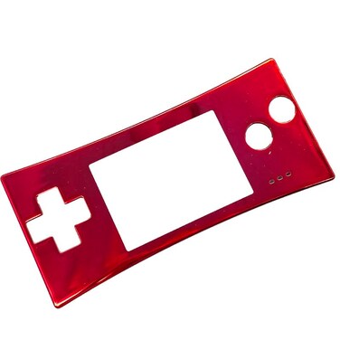 XBERSTAR Replacement Faceplate for Gameboy Micro GBM Controller Front Faceplate Cover RED
