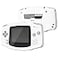 eXtremeRate IPS Ready Upgraded White Replacement Shell Full Housing Cover Black Screen Lens for Gameboy Advance Compatible with Both IPS Standard LCD Without Console IPS Screen
