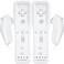 TechKen 2 Pack Wii Remote with Wii Motion Plus Inside Shock Wii Nunchuk Controller Compatible Nintendo Wii Wii U
