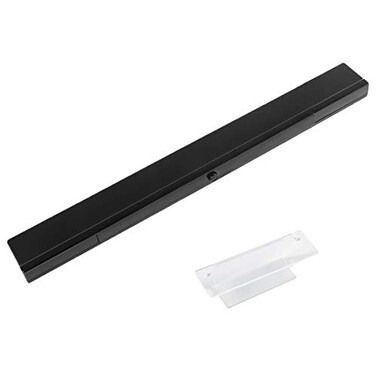 Aokin Sensor Bar for Wii Replacement Wireless Infrared Ray Sensor Bar for Nintendo Wii and Wii U Console Includes Clear Stand Black