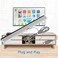 VOBRAMY Replacement Sensor Bar Compatible with Wii U for Nintendo Wired Infrared Sensor Bar Console Accessories