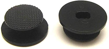 JMXLDS New 2 PCS Analog Joystick Stick Button Controller Cap Thumbstick Cover for PSP 2000 3000 2004 3004 Slim Lite Black