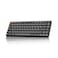 Keychron K3 Version 2 84 Keys UltraSlim Wireless BluetoothUSB Wired Mechanical Keyboard with White LED Backlit LowProfile Mechanical Red Switch Compatible with Mac Windows