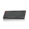 Keychron K3 Version 2 84 Keys UltraSlim Wireless BluetoothUSB Wired Mechanical Keyboard with White LED Backlit LowProfile Mechanical Red Switch Compatible with Mac Windows