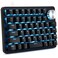 Koolertron One Handed Mechanical Gaming Keyboard with 24 Macro Keys 45Key Fully Programmable Mini Keypad Mini USB Macro Keyboard with Rotating Knob Blue Backlit for Windows PC Gamers