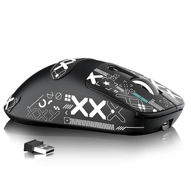MAMBASNAKE Attack Shark X3MAX Wireless Gaming MousePixArt PAW3950 42000 DPI49g Ultralight TriModeBT5424GHzWired 1K Polling Rate Programmable Computer Mice for PCMACWin BlackTape