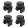 Micro Traders 4PCS Release Eject Lock Buttons Compatible with Nintendo Switch Compatible with JoyCon Controllers Replacement Parts Plastic Black EC153