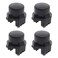 Micro Traders 4PCS Release Eject Lock Buttons Compatible with Nintendo Switch Compatible with JoyCon Controllers Replacement Parts Plastic Black EC153