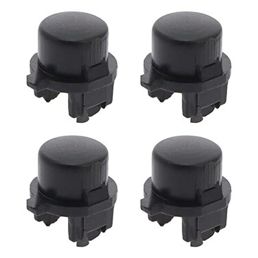 Micro Traders 4PCS Release Eject Lock Buttons Compatible with Nintendo Switch Compatible with JoyCon Controllers Replacement Parts Plastic Black EC153