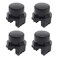 Micro Traders 4PCS Release Eject Lock Buttons Compatible with Nintendo Switch Compatible with JoyCon Controllers Replacement Parts Plastic Black EC153