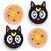 Owngen Cute Thumb Grip Caps for Nintendo SwitchLiteOLED Kawaii Magic Moon Design Joystick Button Covers 3D Ergonomic Analog Caps for NS Controller Joycon