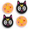 Owngen Cute Thumb Grip Caps for Nintendo SwitchLiteOLED Kawaii Magic Moon Design Joystick Button Covers 3D Ergonomic Analog Caps for NS Controller Joycon